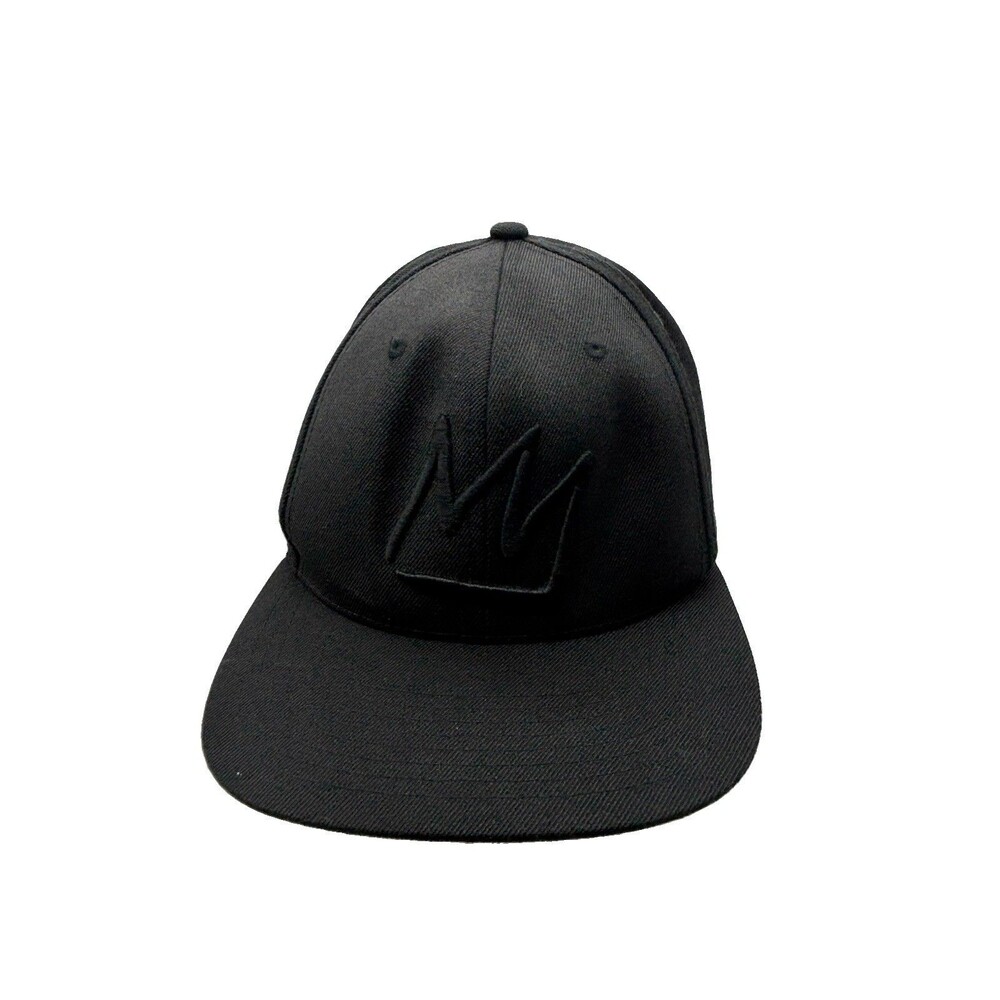 Mammoth Mountain Hat Black Tonal Embroidered Crown Logo Ski